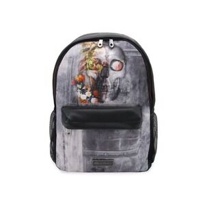 NWT Robert Graham Rich Royal Skull Graphic Backpack Floral Bookbag Travel Bag